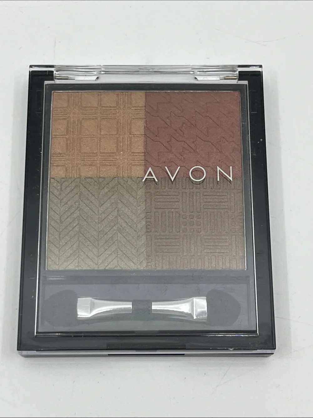 Avon Four-Shade Eyeshadow Palette Warm Autumn Knits Quad Brown Green